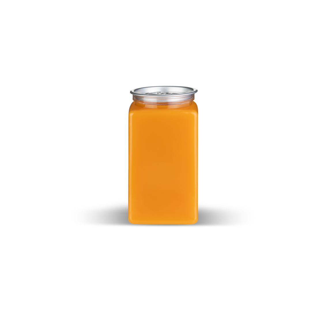 Clear Square Can with lids 12 oz (200 pack)