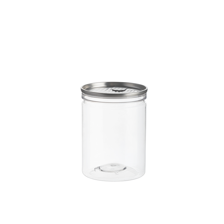 4 oz Round Clear Cans with Aluminum Peel-Off Seal and Snap-On Plastic Lid (200 Pack)