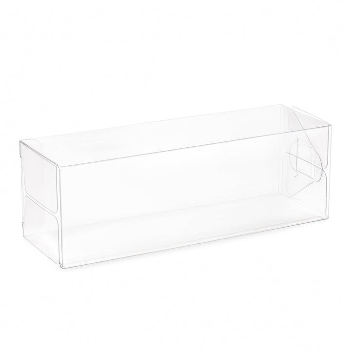 Clear PET Plastic Storage Boxes 2" x 2" x 6" (18 Pack)