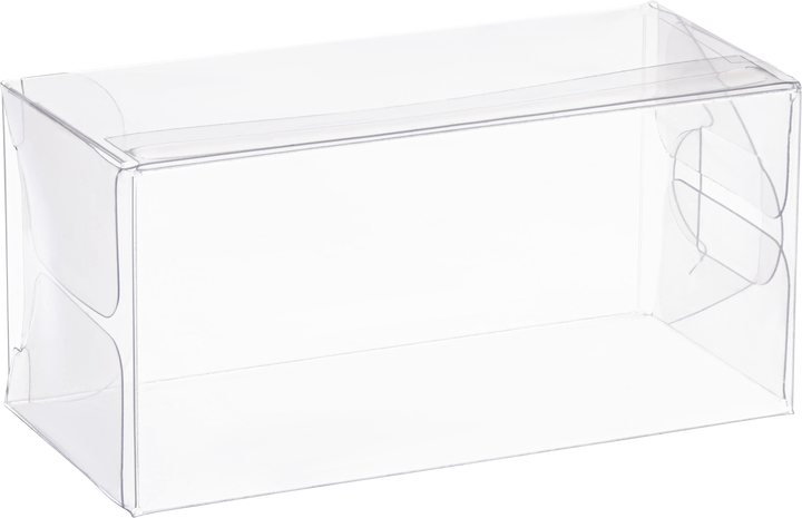 Clear PET Plastic Storage Boxes 1.5" x 1.5" x 3.125" (24 Pack)