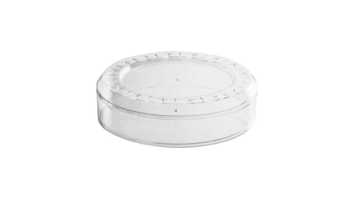 Clear Acrylic Boxes Round 4.75x2 8 Pack