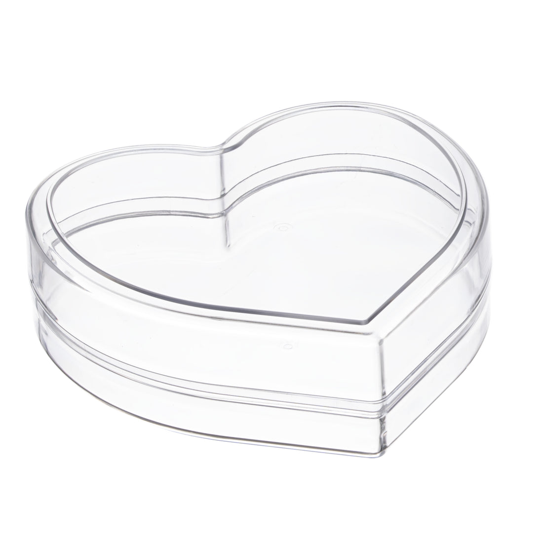Heart Shaped Clear Acrylic Boxes
