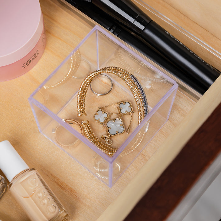 Clear Acrylic Boxes 3x3x3 4 Pack