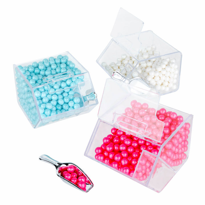 Candy Box Shaped Acrylic Candy Boxes 6 Pack 3.44"X2.69"X2.2"