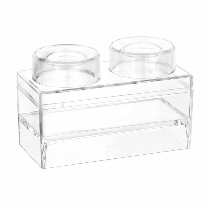 Block Toy Shaped Acrylic Candy Boxes 8 Pack 3.74"X1.96"X2.36"
