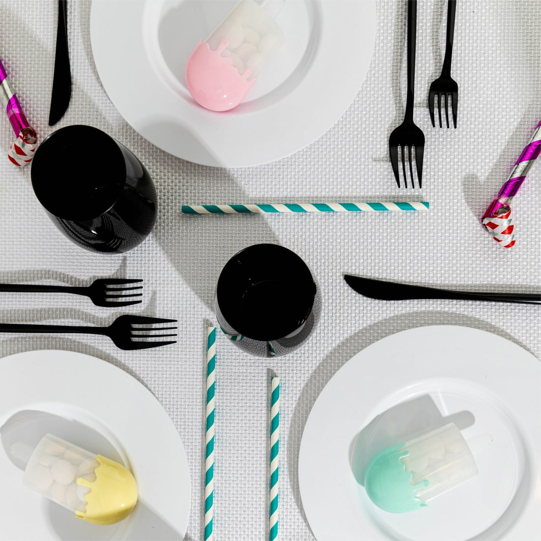 Ice Cream Shaped Acrylic Candy Boxes 9 Pack 1.88"X4.33"X1.18"