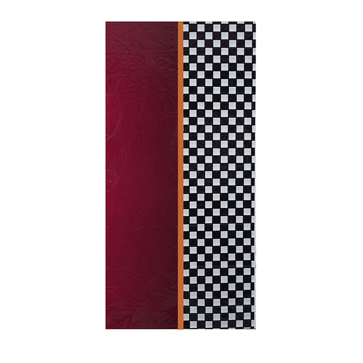 Checkered Black And White Tablecloth 4 Pack 54" X 108"