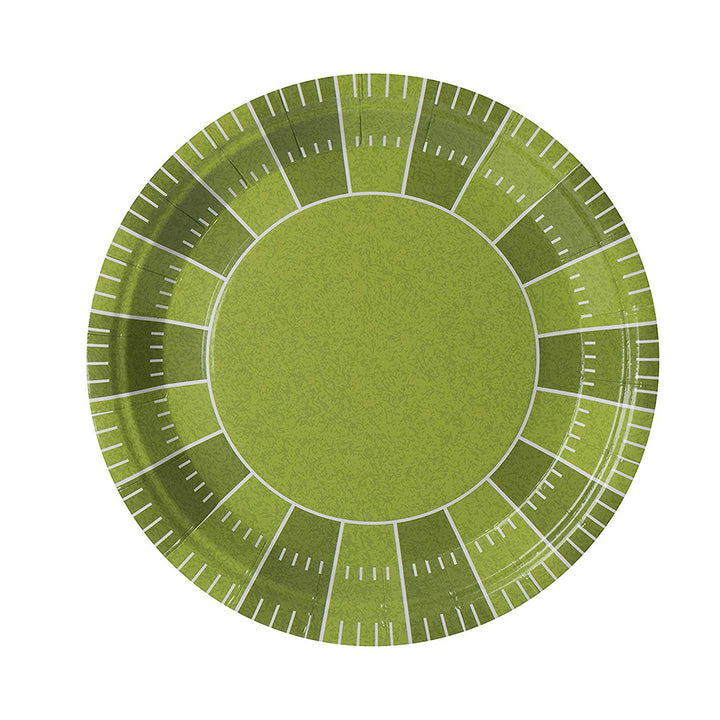 Football Themed 7" Disposable Round Paper Plates 50 Pack