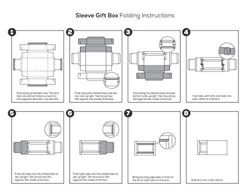 Clear Kraft Paper Sliding Gift Box 6 Pack 7 X 4.75 X 2