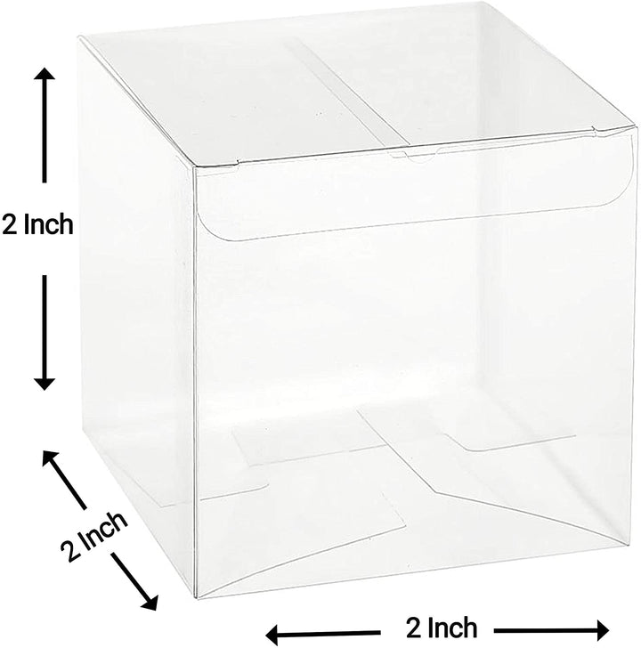 Clear Soft Gift Boxes 4"X4"X4" 8 Pack