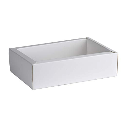 Clear Pvc Sleeve Diy Sliding White Gift Box 6 Pack 7 X 4.75 X 2