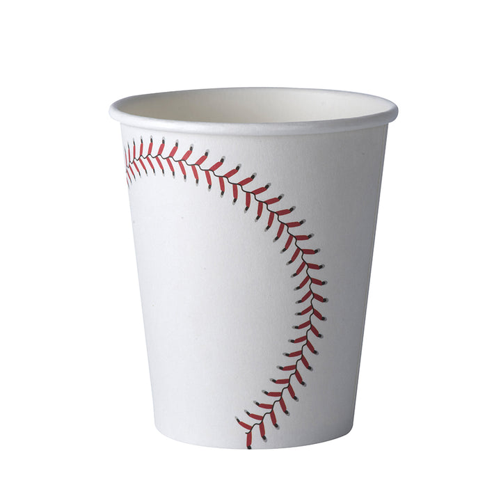 Baseball Themed 9 Oz Disposable Paper Cups 50 Pack