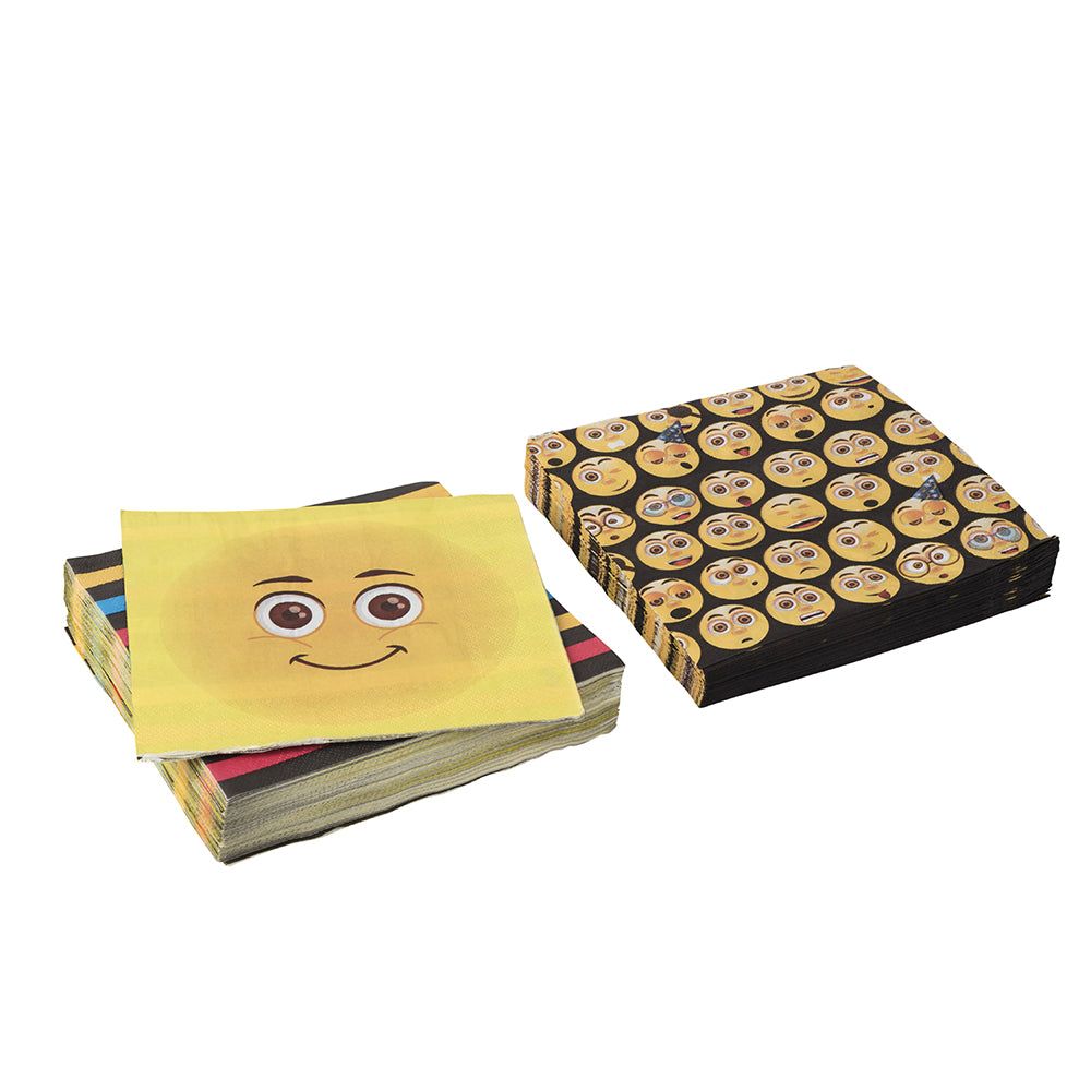 Emoji Party Napkins 80 Pack 6.5"X6.5"