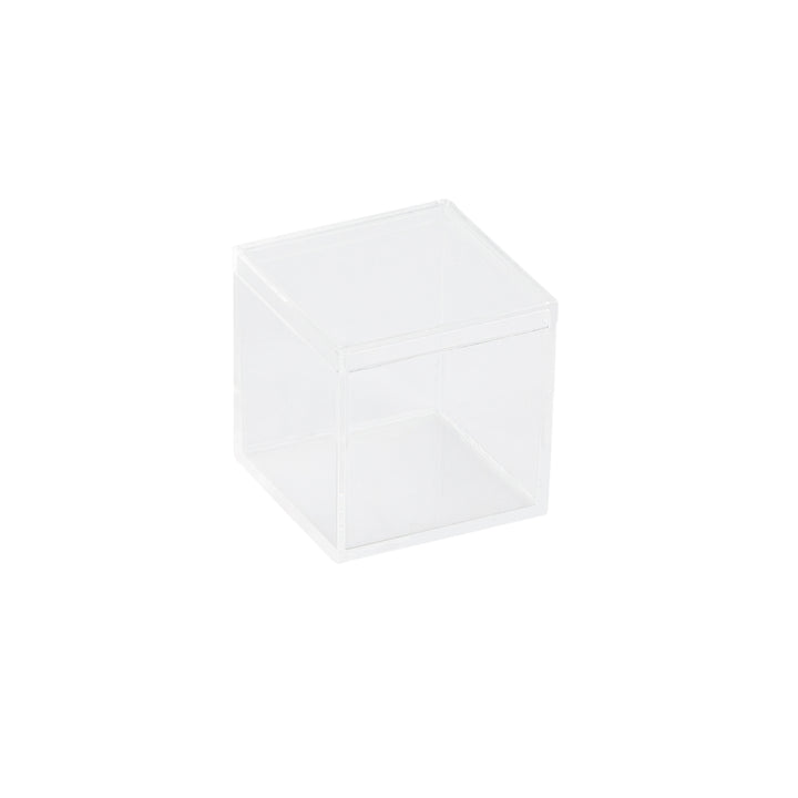 Clear Acrylic Boxes with Lid 1.75x1.75x1.75 Inches  pack of 12  Storage Box, Gift Box and Treat Box. Lucite Cube Display Boxes with Lid