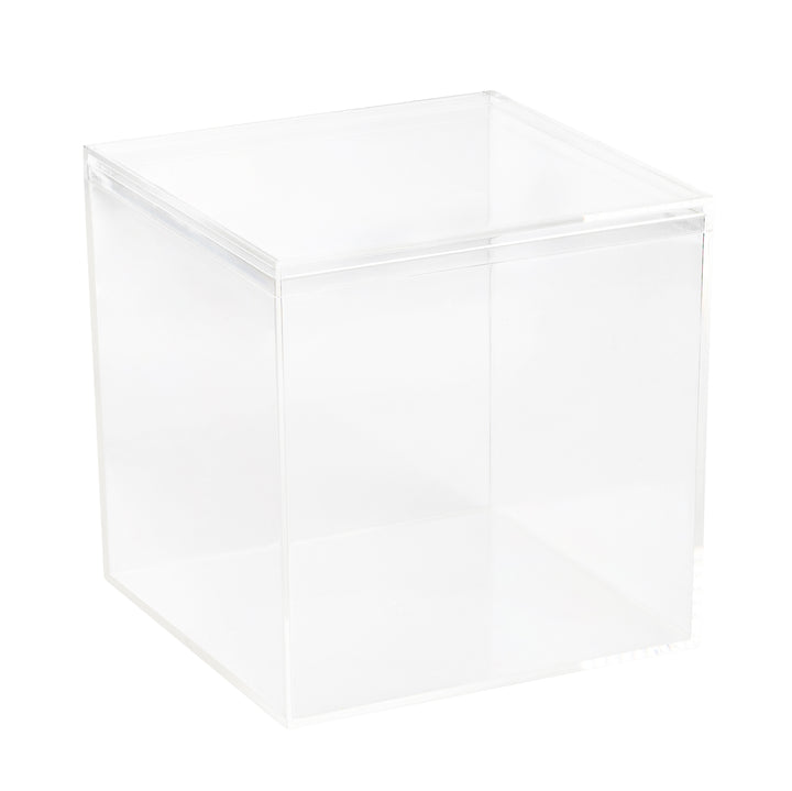 Clear Acrylic Boxes with Lid 5.875x5.875x5.875 Inches  pack of 1  Box, Gift Box and Treat Box. Lucite Cube Display Boxes with Lid