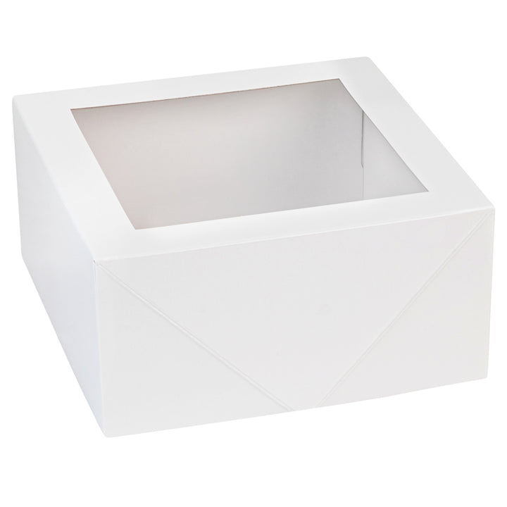 Square Bakery Boxes 8 Pack White 6X6X3"