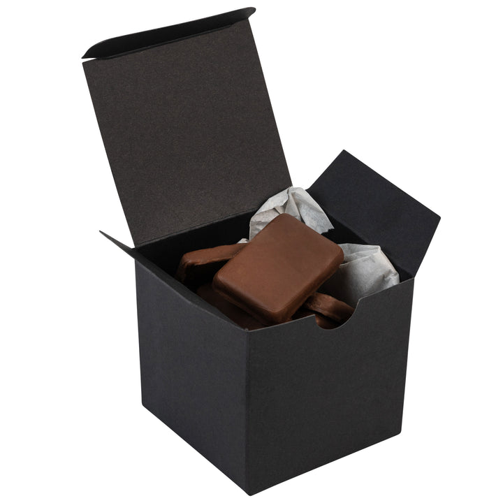 Cube Black Gift Tuck Top Boxes 18 Pack 3X3X3