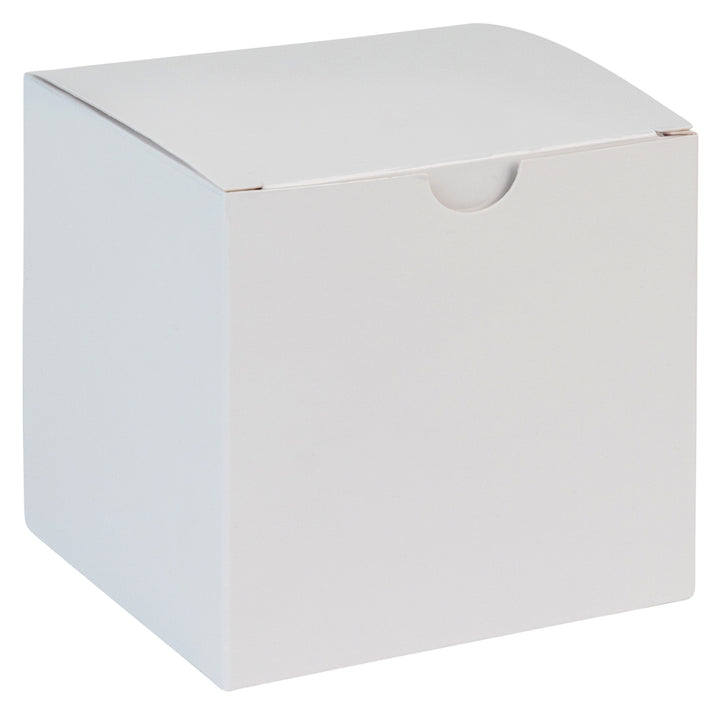 Cube White Gift Tuck Top Boxes 18 Pack 4X4X4