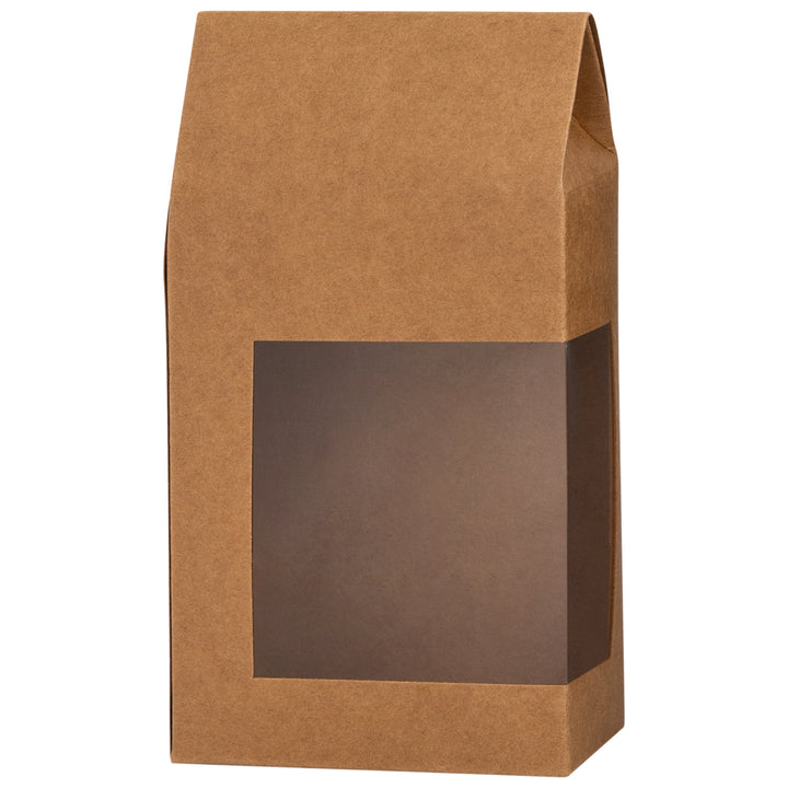 Tall Paper Boxes With Window Kraft Paper 6.75X3.5X Gift Boxes 8 Pack