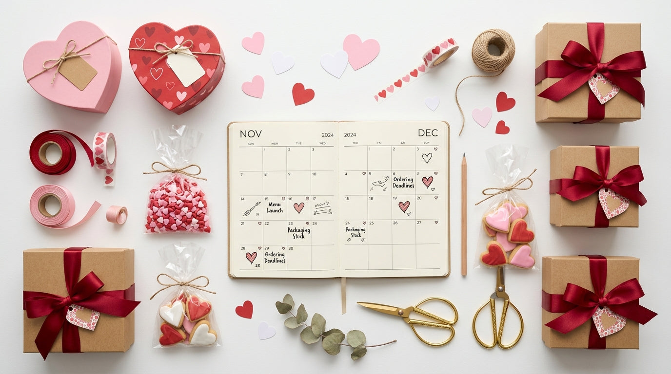 When to Order Valentine's Day Packaging: Lead Times and MOQ Planning for Small Bakeries