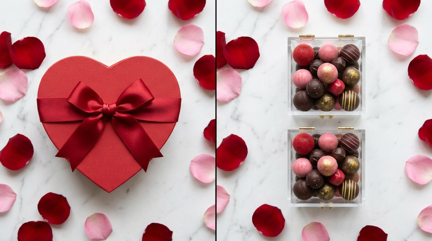 Heart-Shaped Candy Boxes vs. Clear Acrylic: Which Format Sells Better for Valentine Chocolates?