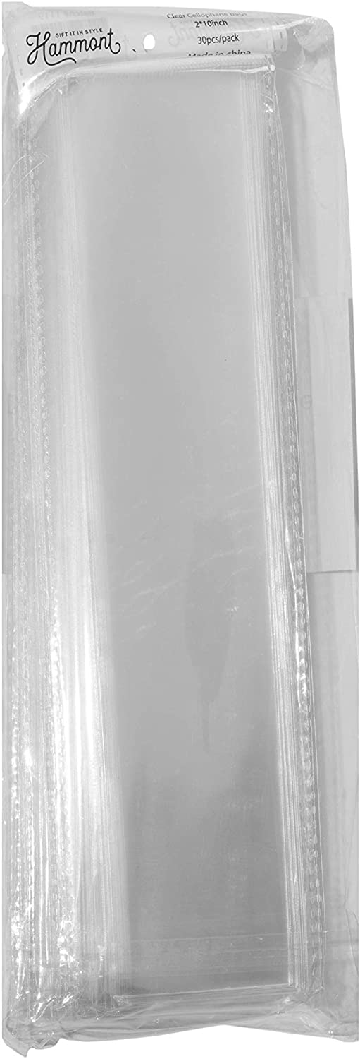 Cellophane Bags 2"X 10" 30 Bags