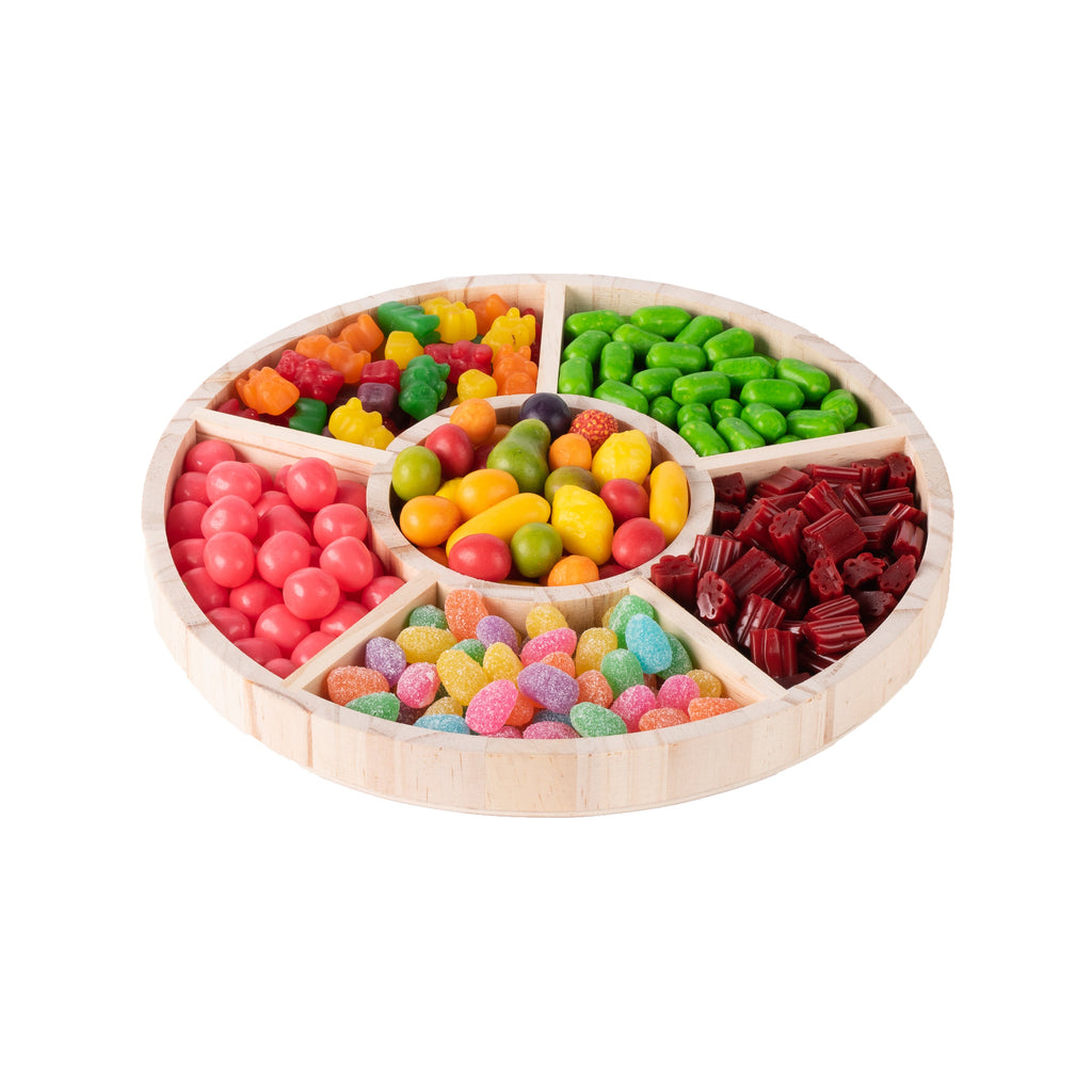 Round Shaped Wooden Tray 2 Pack 10"X1"