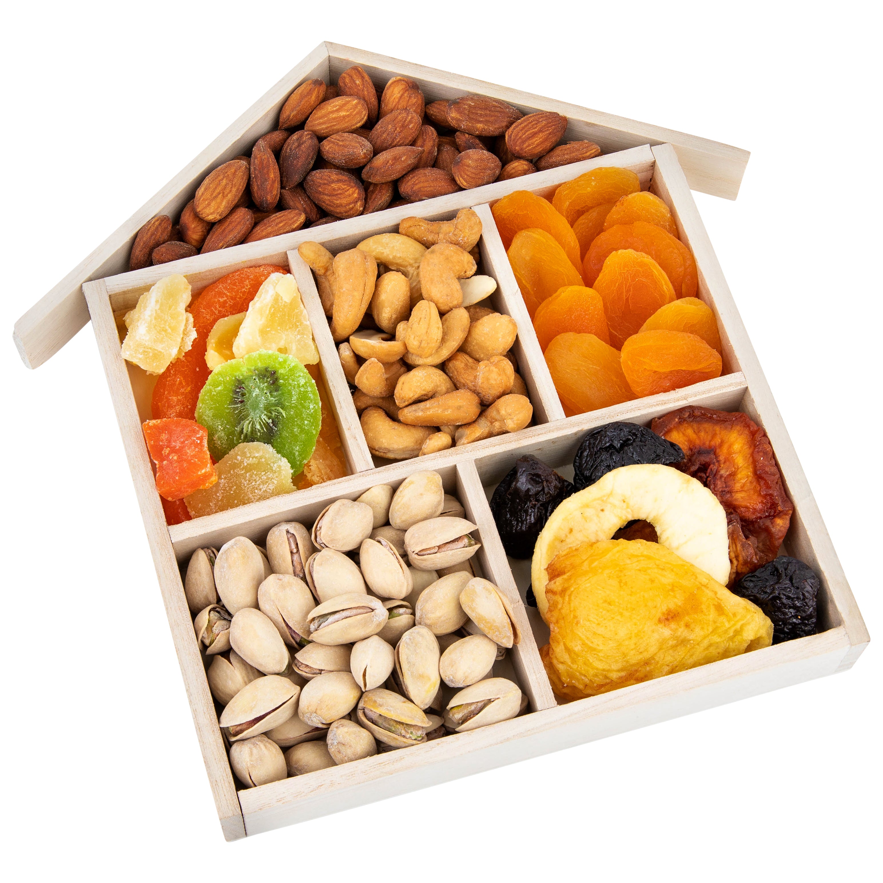 Wooden House Shape Trays 3 Pack