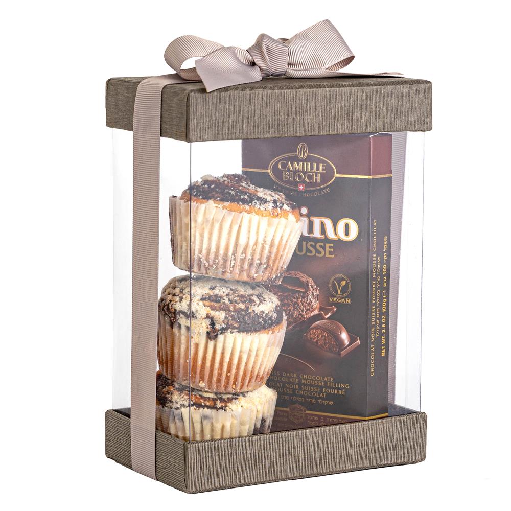 Clear 7X5X3" Gift Boxes 6 Pack Bakery Boxes With Base Lid & Ribbon