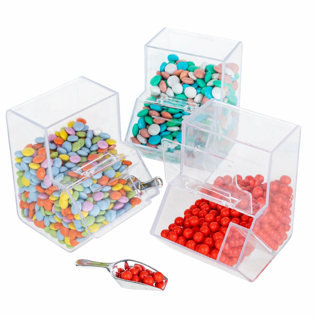 Candy Box Shaped Acrylic Candy Boxes 6 Pack 3.72"X3.25"X2.75"