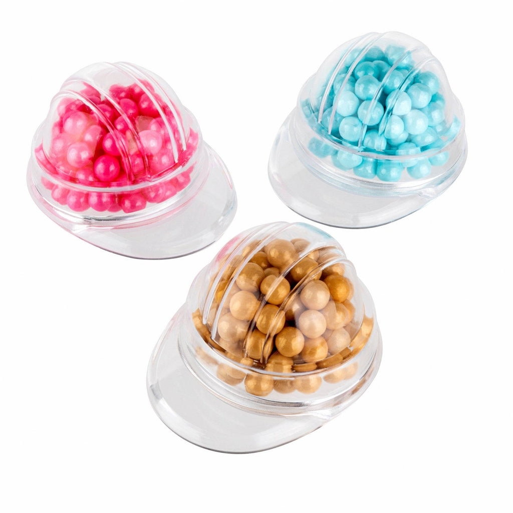 Cap Shaped Acrylic Candy Boxes 12 Pack 1.33"X2.59"X2.04"