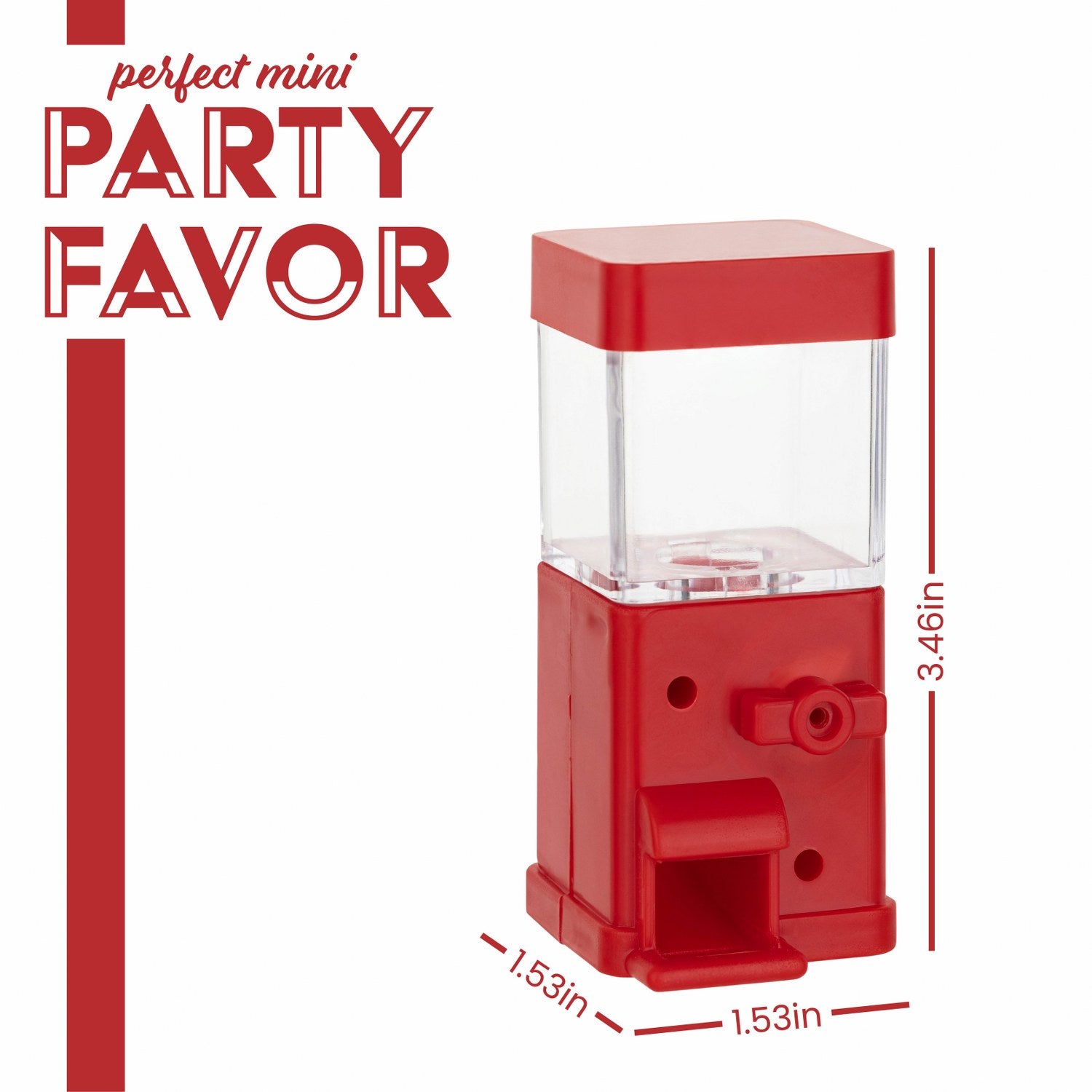 Vending Machine Shaped Acrylic Candy Boxes 12 Pack 3.46"X1.53"X1.53"