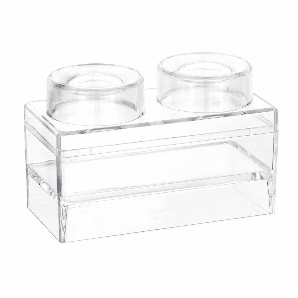 Block Toy Shaped Acrylic Candy Boxes 8 Pack 3.74"X1.96"X2.36"