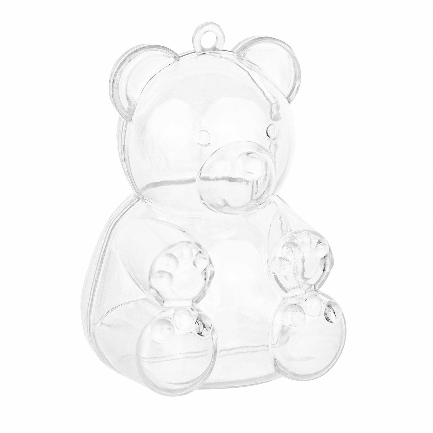 Bear Shaped Acrylic Candy Boxes 12 Pack 1.96"X1.77"X2.75"