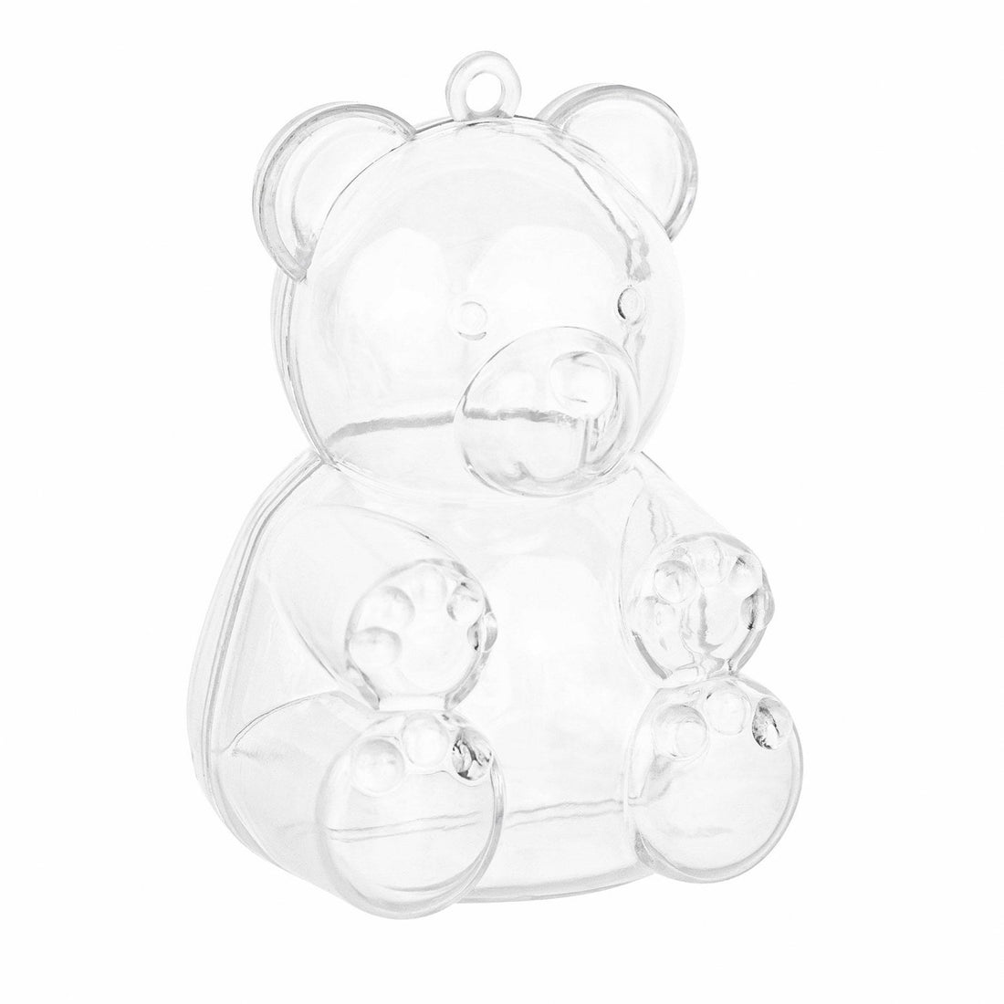 Bear Shaped Acrylic Candy Boxes 12 Pack 1.96"X1.77"X2.75"