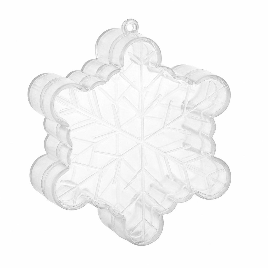 Snowflake Shaped Acrylic Candy Boxes 12 Pack 2.36"X2.36"X0.98"