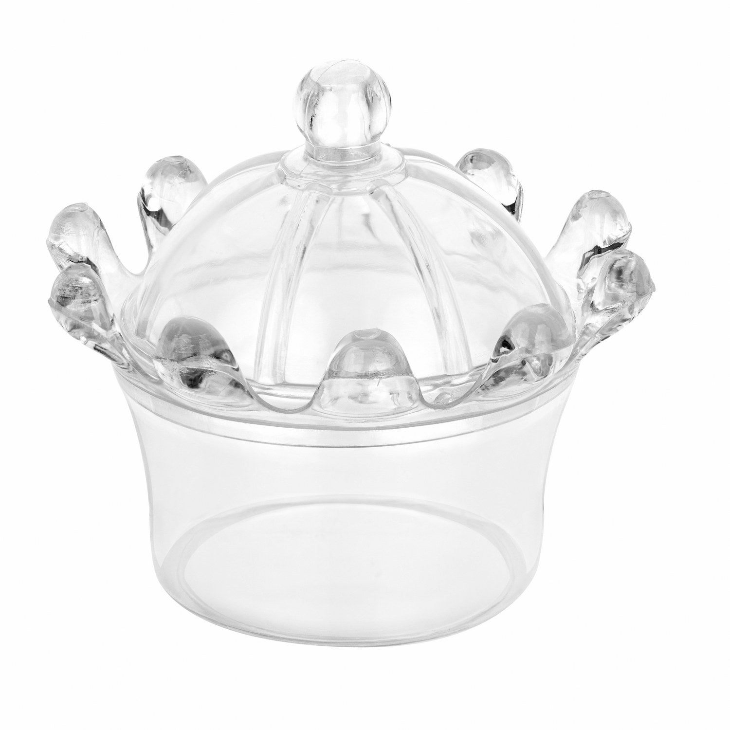 Crown Shaped Acrylic Candy Boxes 8 Pack 2.95"X2.75"