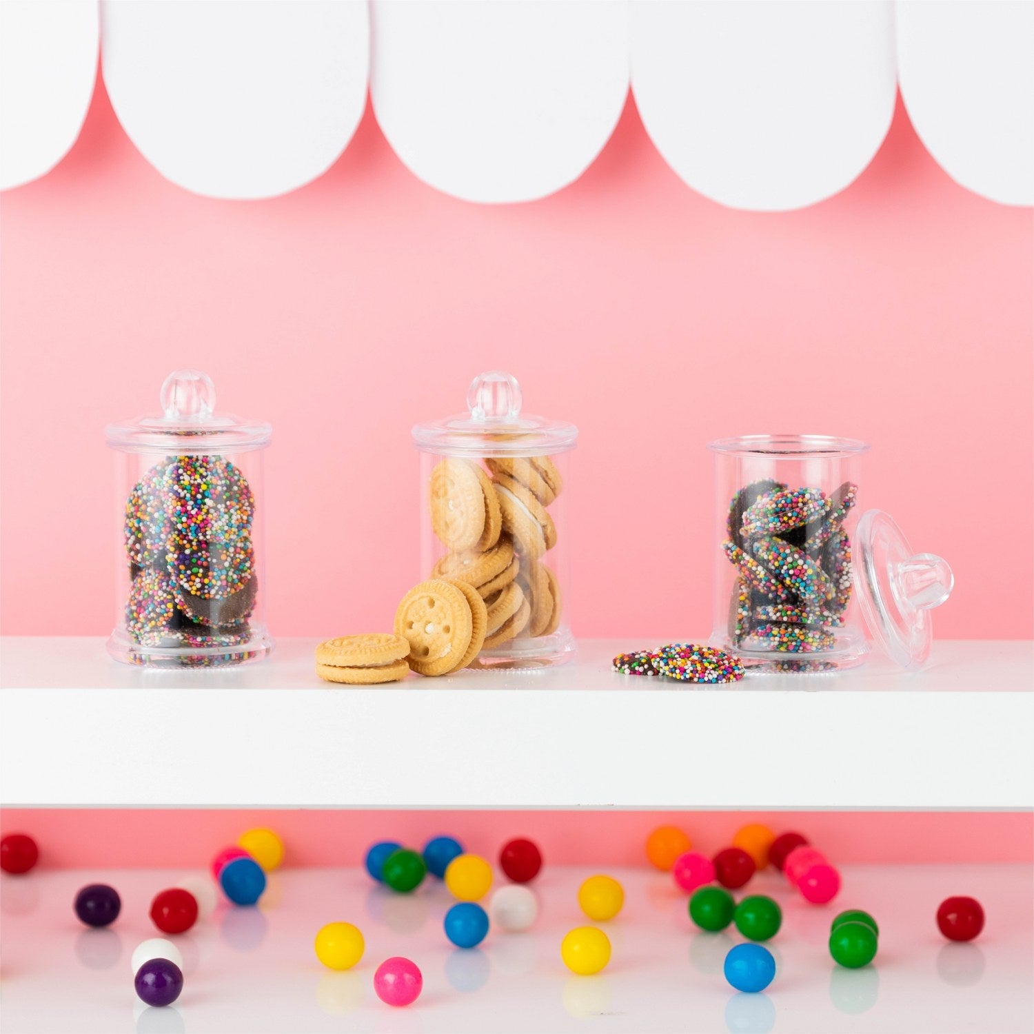 Cookie Jar Shaped Acrylic Candy Boxes 6 Pack 4.33"X2.36"