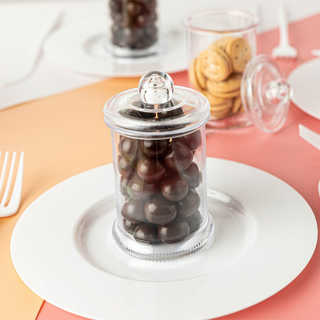 Cookie Jar Shaped Acrylic Candy Boxes 8 Pack 1.96"X3.14"