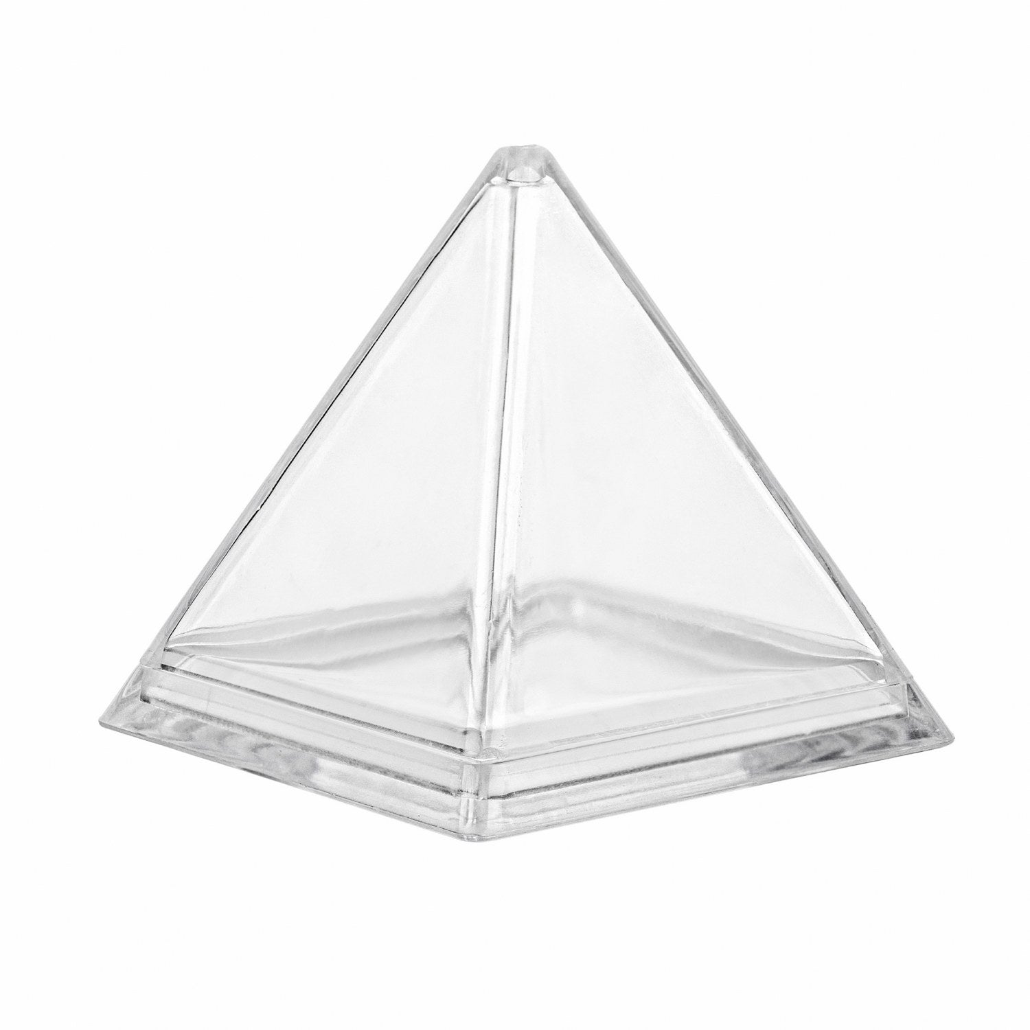 Pyramid Triangle Shaped Acrylic Candy Boxes 8 Pack 2.44"X2.44"X2.63"