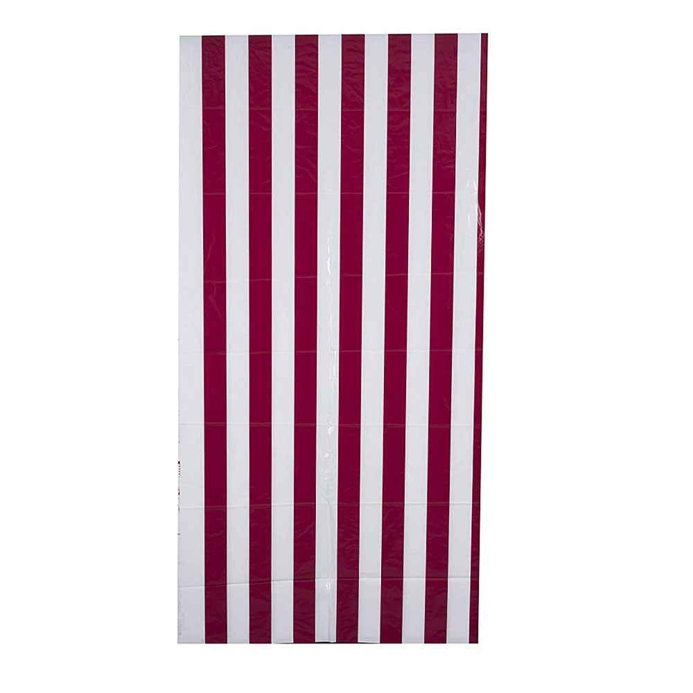 Red And White Striped Carnival Table Cloth 4 Pack