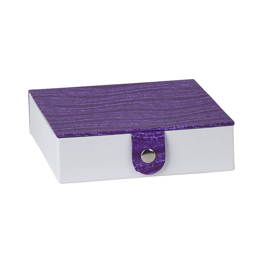 Purple Gift Box With Snap Closure 3 Pack 5.9ÒX5.9ÒX1.8Ó