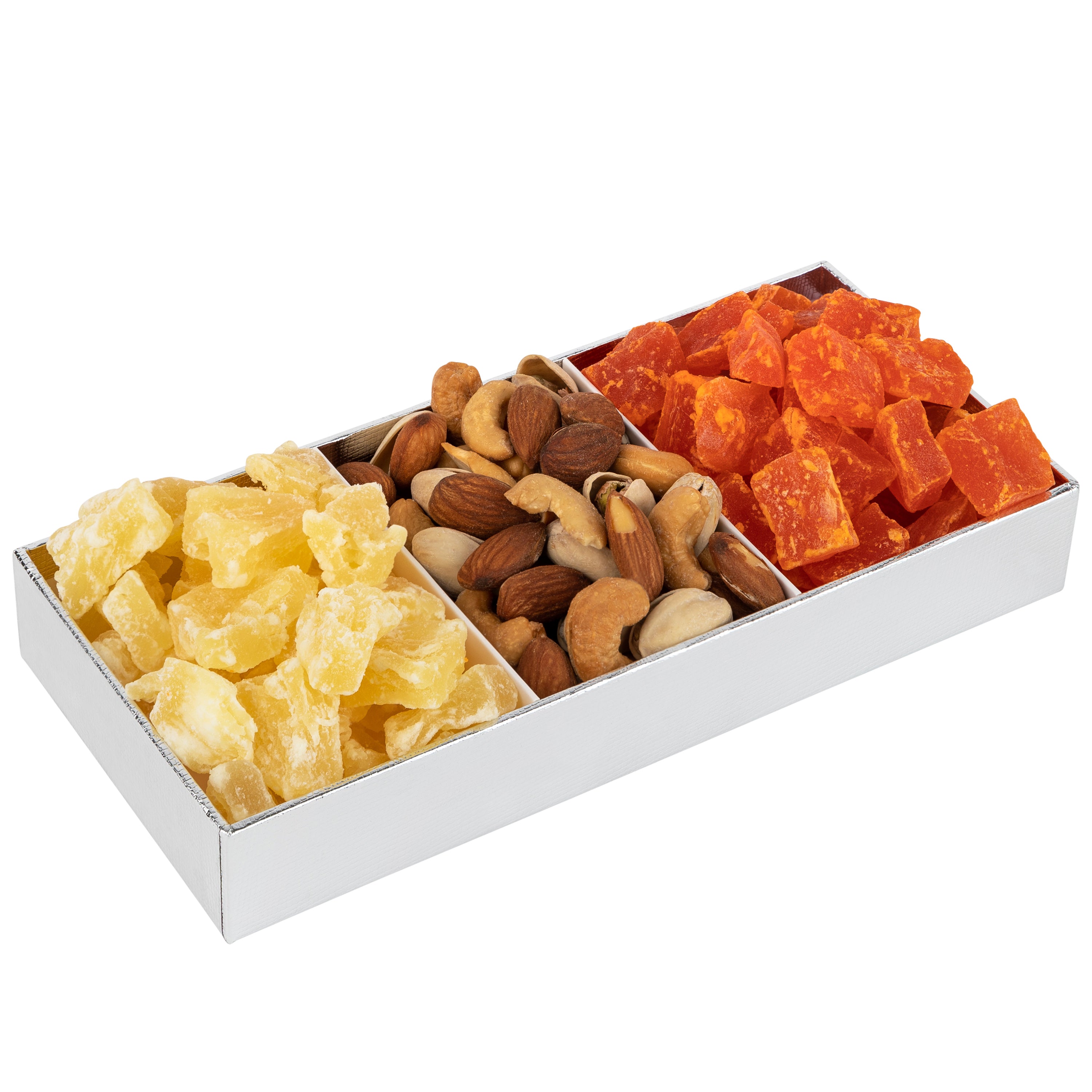 Three Section Maroon Tray 4 Packs Gift Box With Clear Cover 8.5"X3.75"X1.25"
