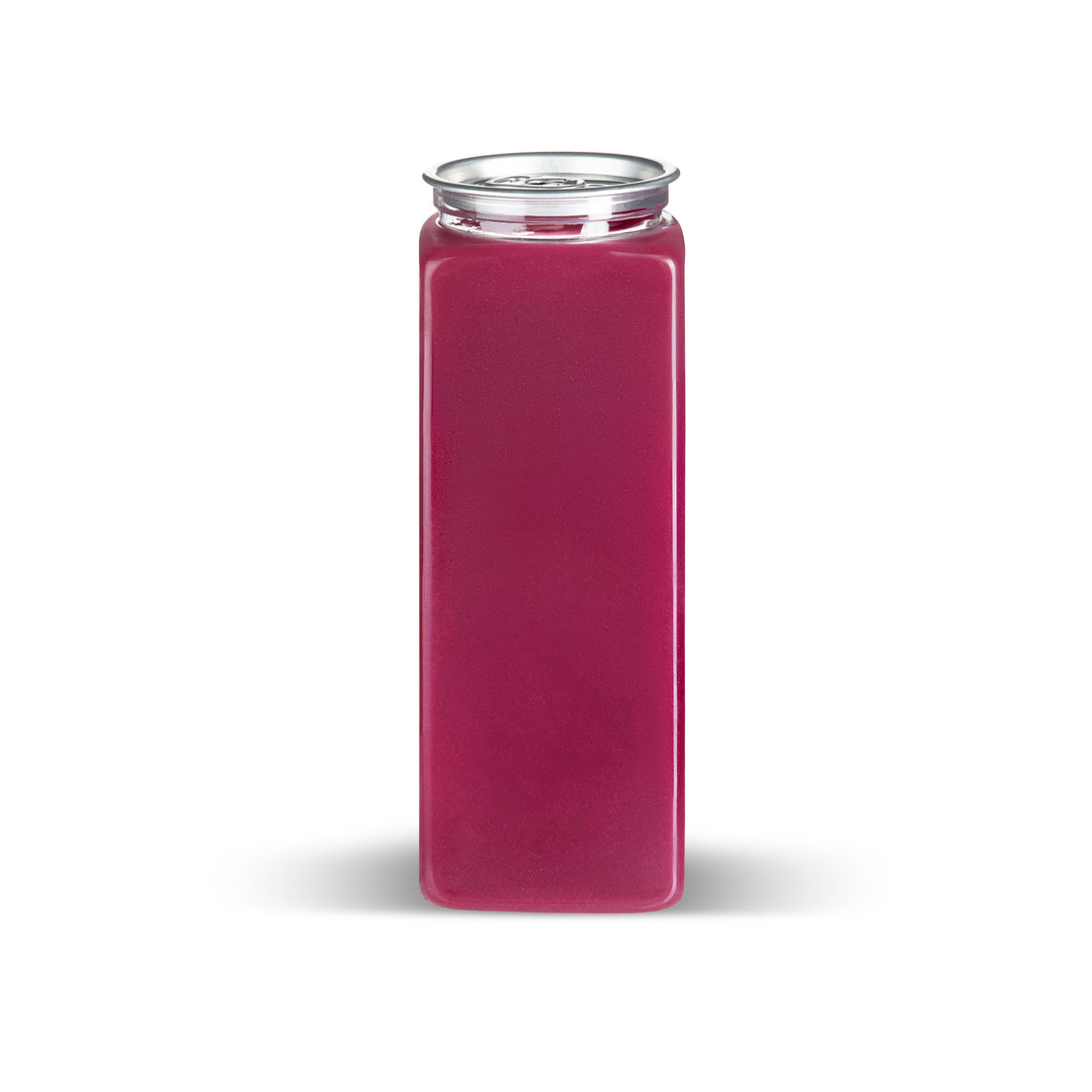 Clear Square Can with lids 16 oz (200 Case)
