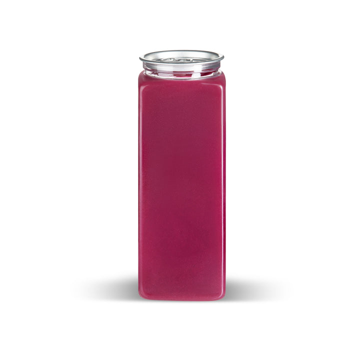 Clear Square Can with lids 16 oz (200 Case)