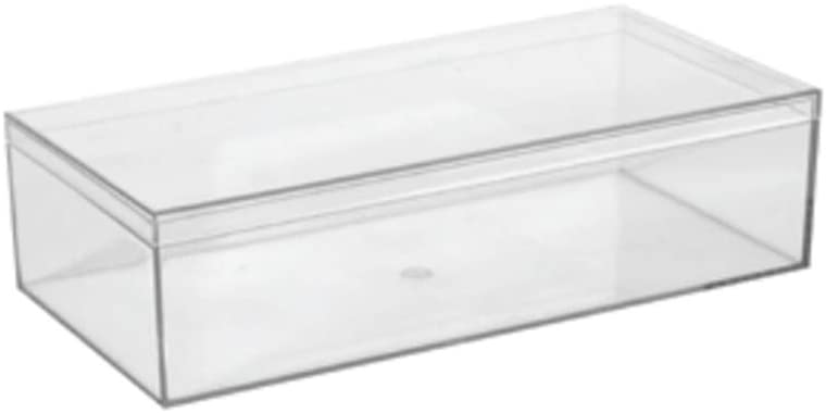 Clear Acrylic Boxes 7.5"X3.75"X2" 4 Pack