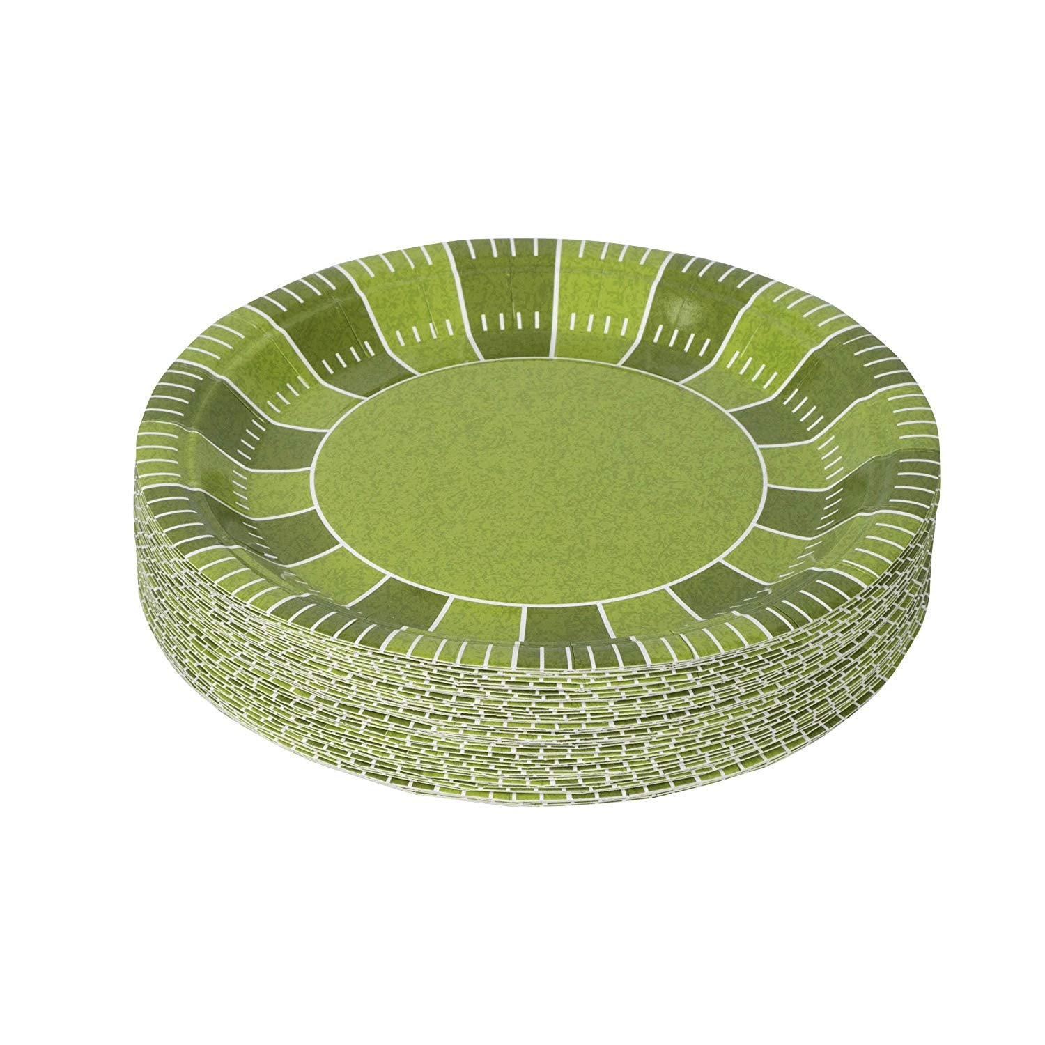 Football Themed 7" Disposable Round Paper Plates 50 Pack