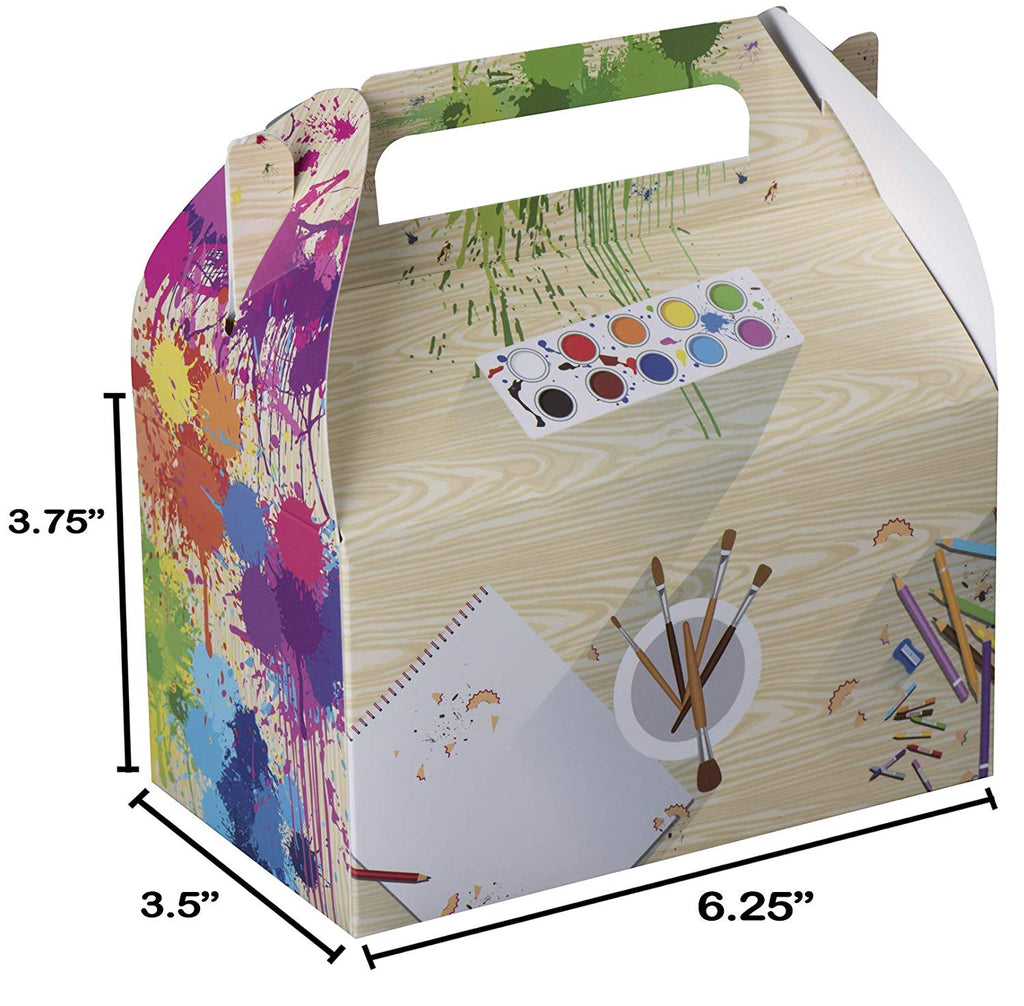 Artist Paper Treat Boxes 6.25" X 3.75" X 3.5" 10 Pack