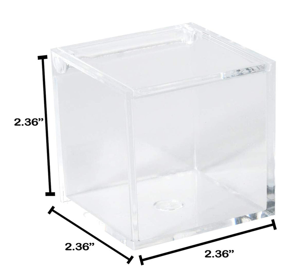 Clear Acrylic Boxes 6 Pack 2.36''X2.36''X2.36''
