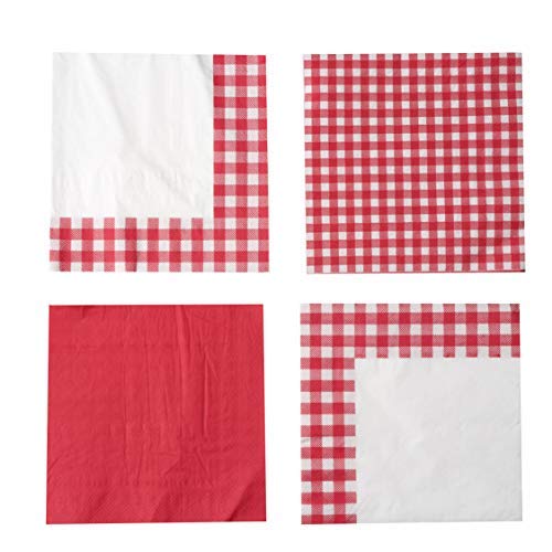 Picnic Themed Gingham Napkins Tableware